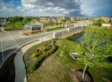 University Place bridge road entrance side view